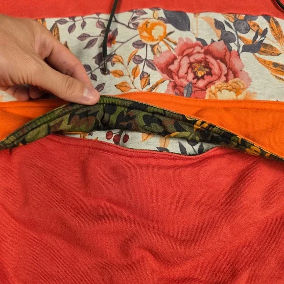 Banana Republic x Prep Curry Mens Floral Hooded Sweatshirt Oversized Size XL